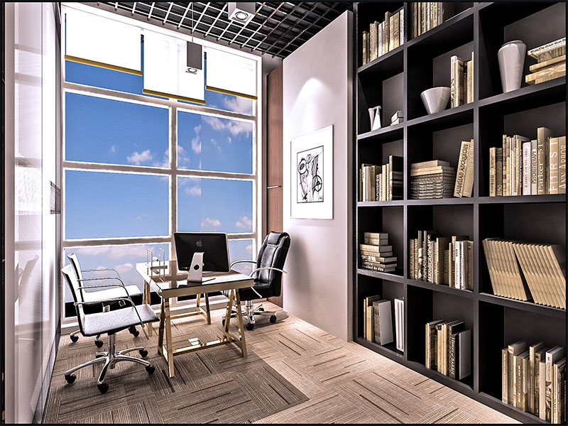 中润世纪广场大型办公室装修效果